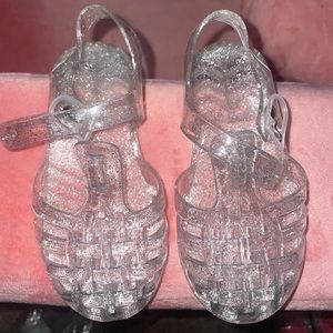 Clear toddler jelly shoes